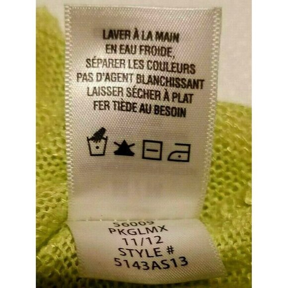 Aeropostale Womens Blouse Size M Light Green Long Sleeve Scoop Neck - Picture 10 of 11